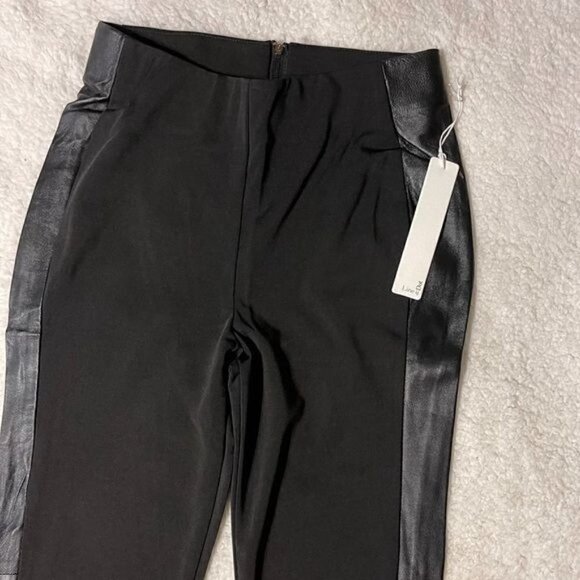 NWT Line & Dot Black Sheepskin Stripe Pants - Picture 6 of 8